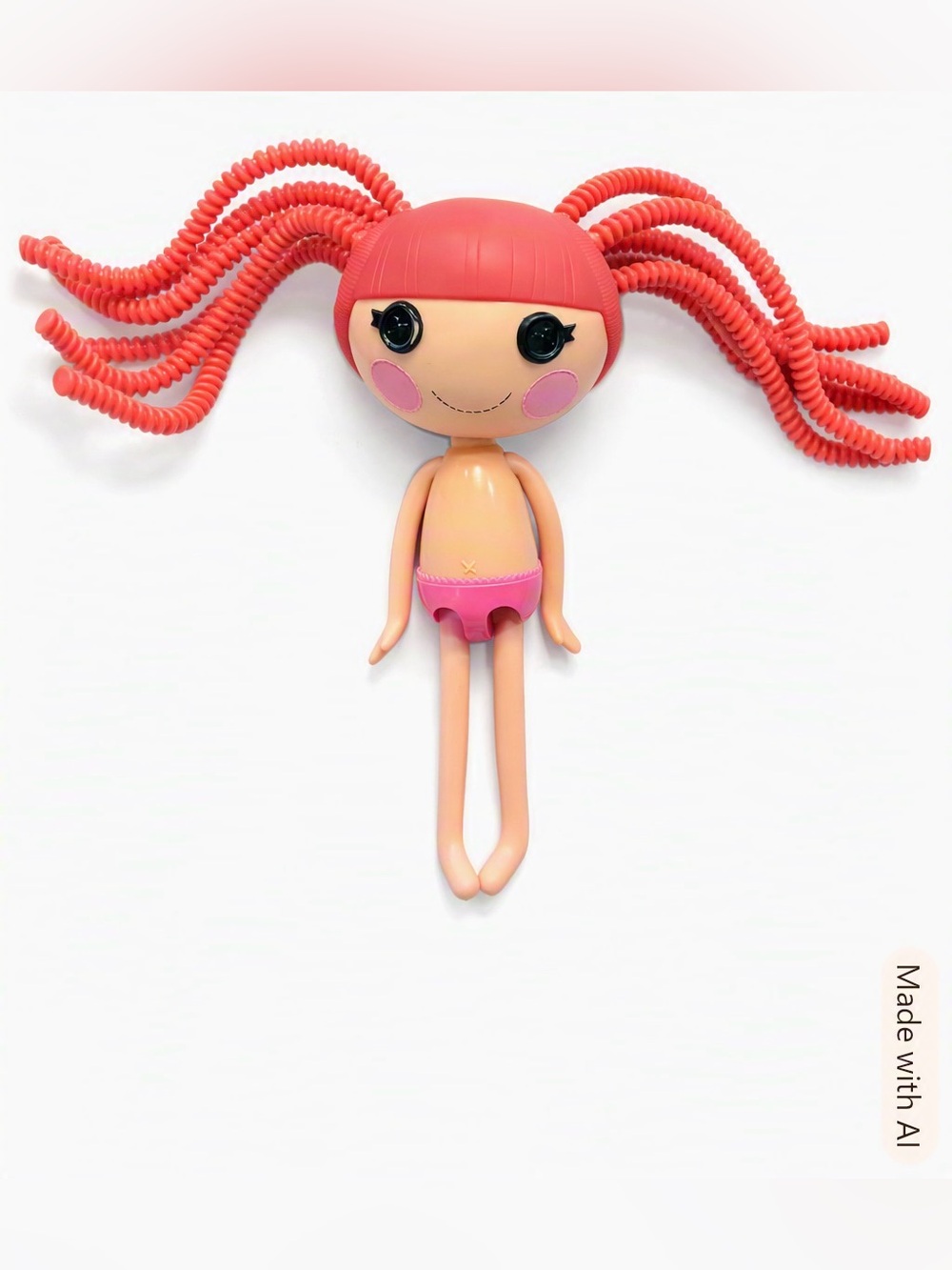 Lalaloopsy Silly Hair Doll 12" Red Bendable Hair Button Eyes MGA